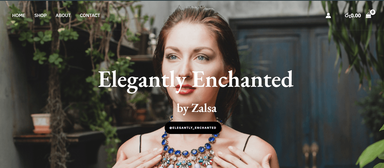 Elegantly Enchanted E Commerce Web
